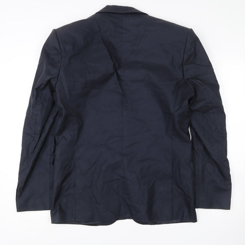 Hugo Boss Men's Blue 42R Blazer Jacket Cotton Business Formal