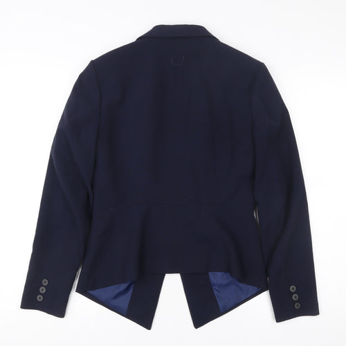 H&M Women’s Blue Size 10 One Button Tailored Suit Jacket