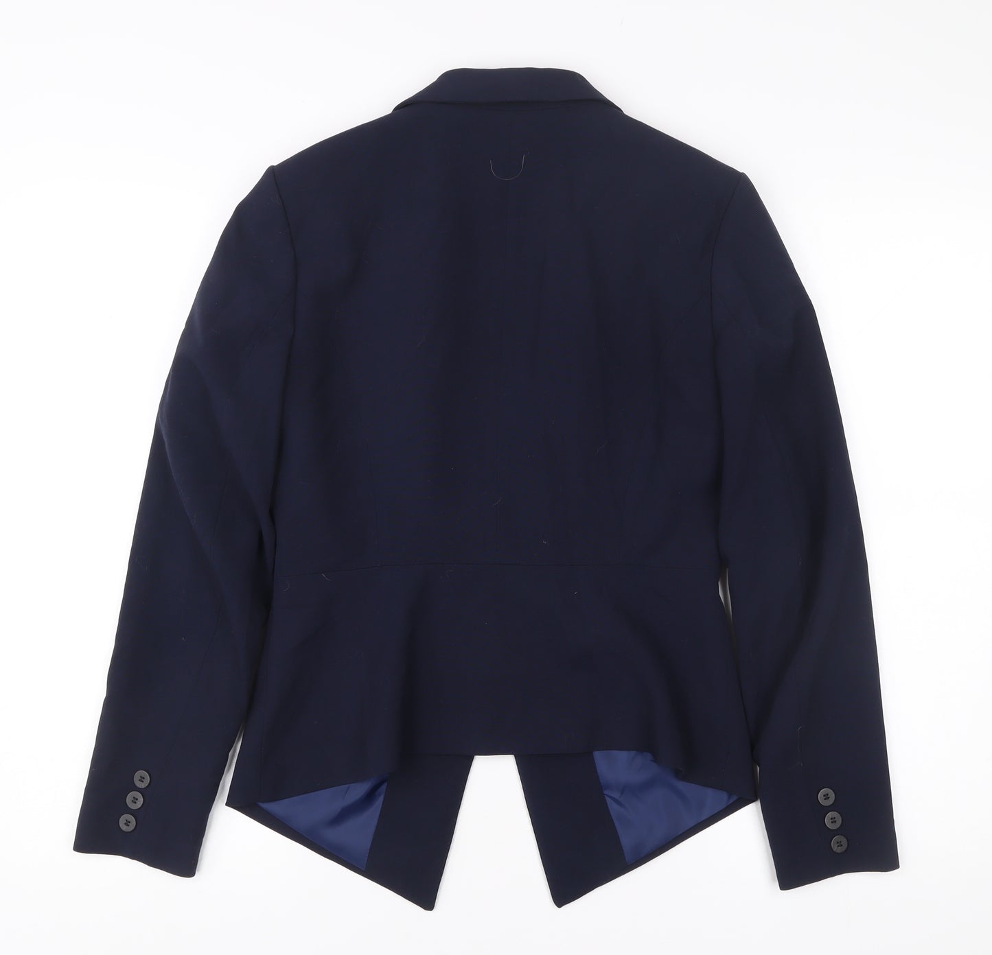 H&M Women’s Blue Size 10 One Button Tailored Suit Jacket