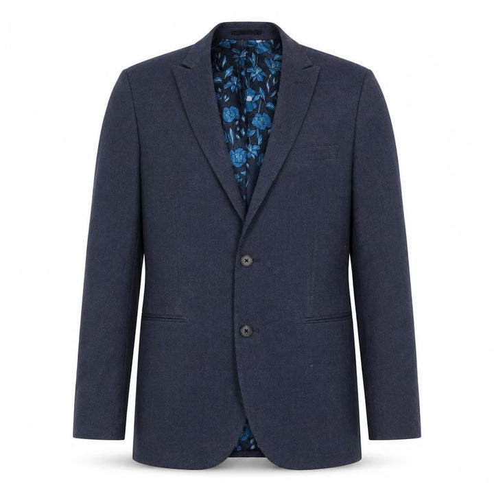Front view of Next Men's Blue 38in Regular Fit Two-Button Blazer Jacket