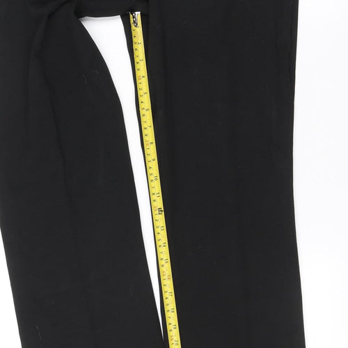 John Richmond Women’s Black Size 12 Slim Fit Belted Dress Pants