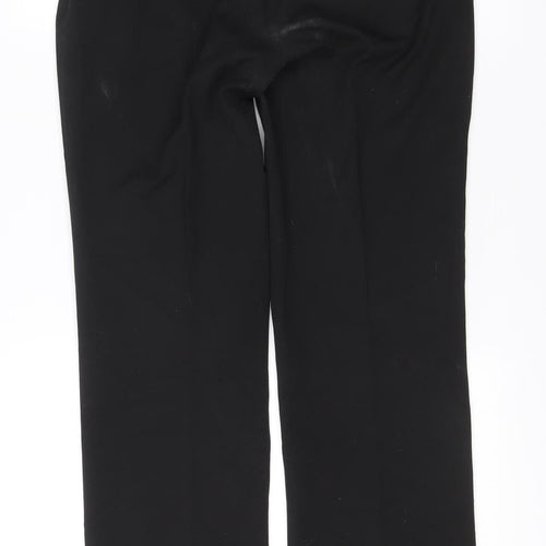 John Richmond Women’s Black Size 12 Slim Fit Belted Dress Pants