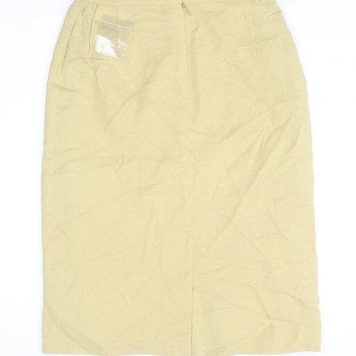 Eastex Women’s Beige Wool Blend Knee Length Pencil Skirt Size 10