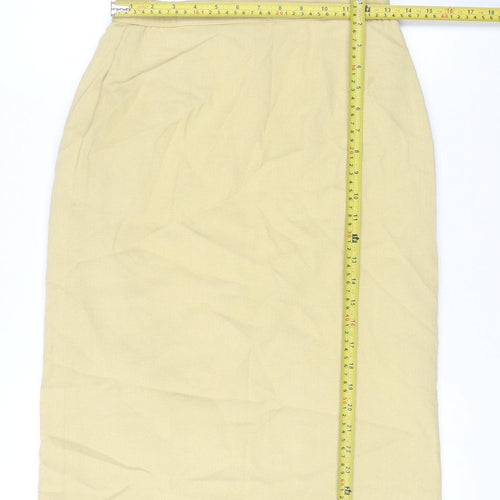Eastex Women’s Beige Wool Blend Knee Length Pencil Skirt Size 10