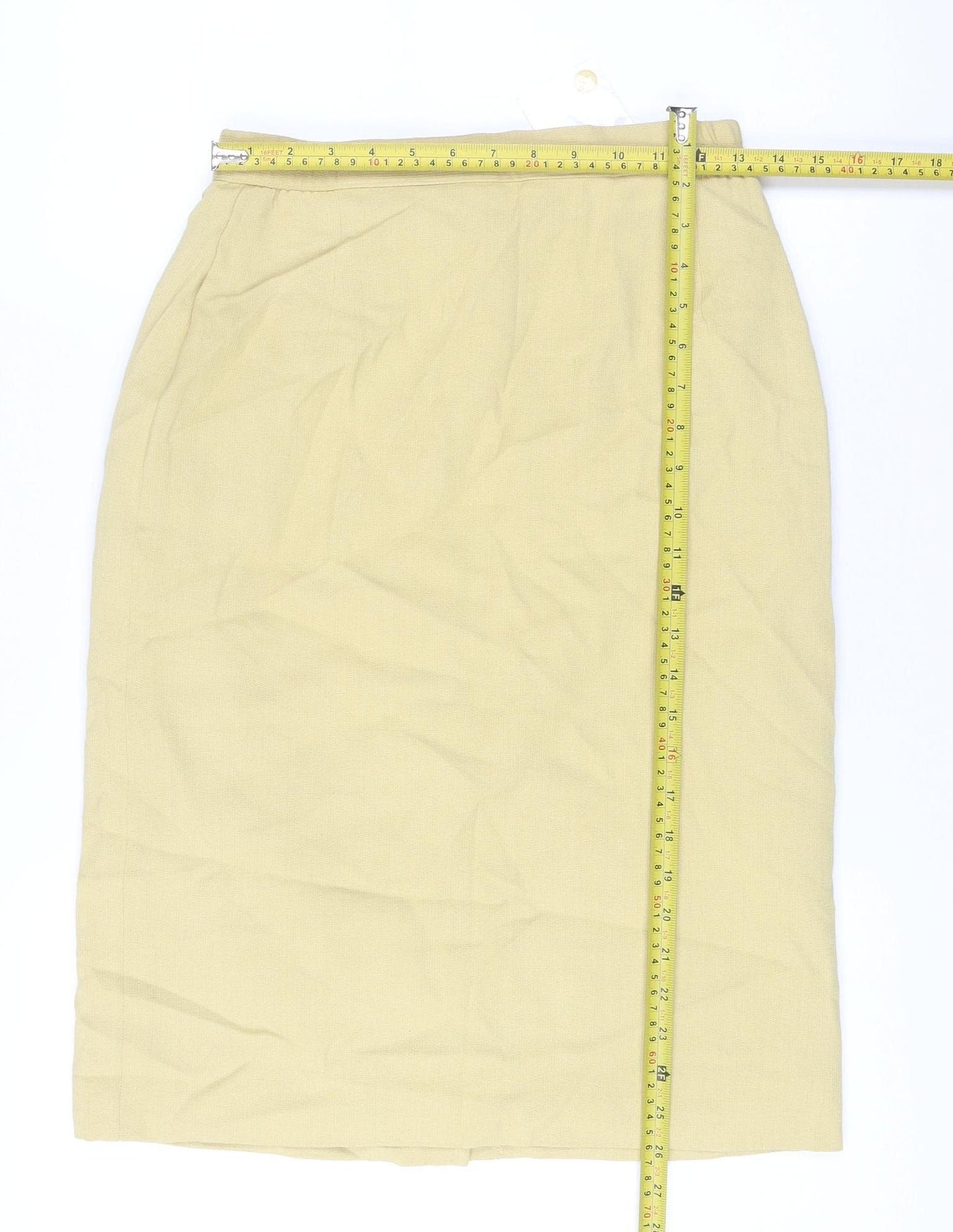 Eastex Women’s Beige Wool Blend Knee Length Pencil Skirt Size 10