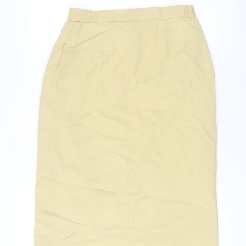 Eastex Women’s Beige Wool Blend Knee Length Pencil Skirt Size 10
