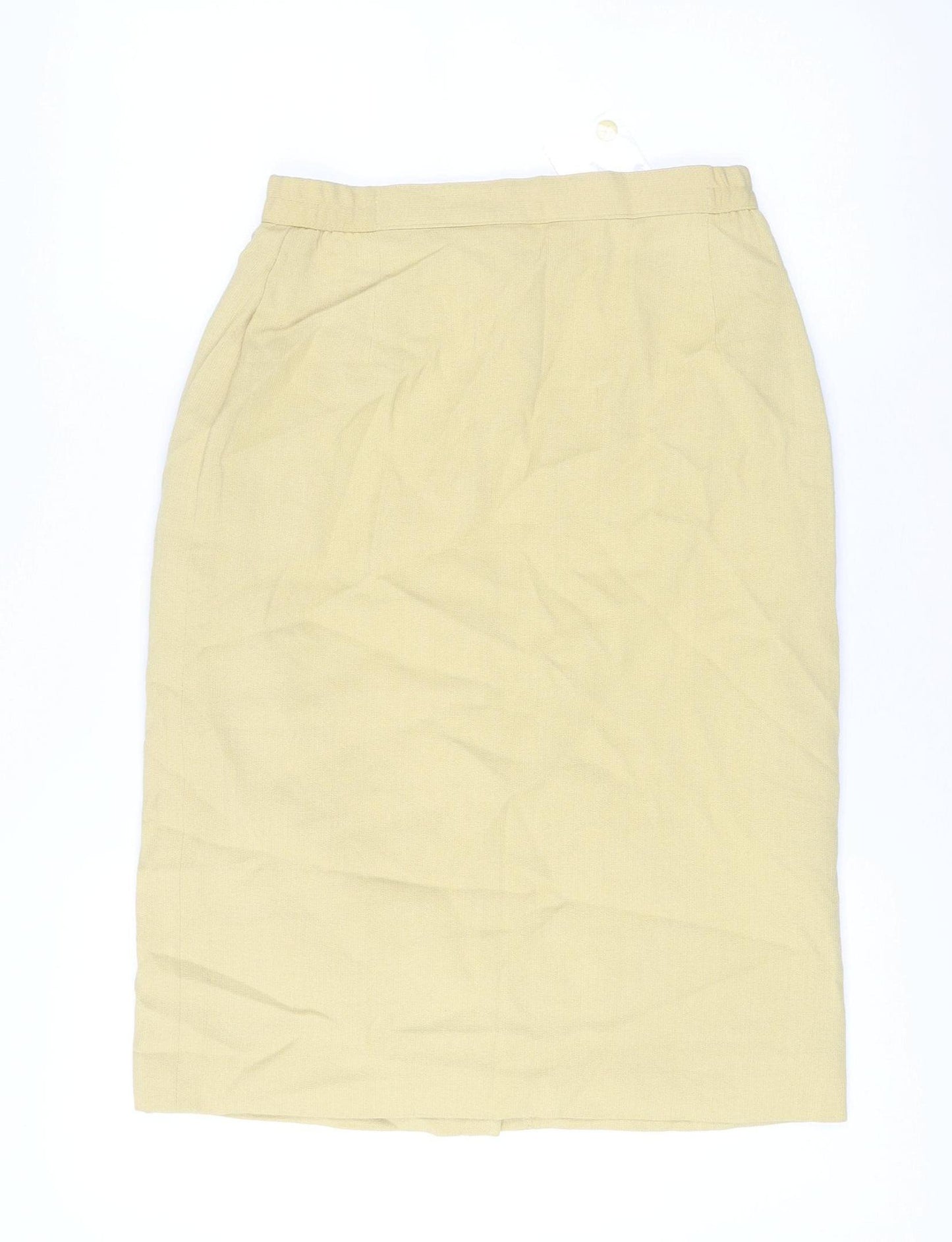 Eastex Women’s Beige Wool Blend Knee Length Pencil Skirt Size 10