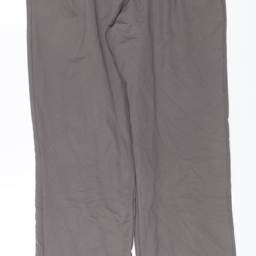 NA-KD Women’s Grey Wide-Leg Pleated Trousers Size 8