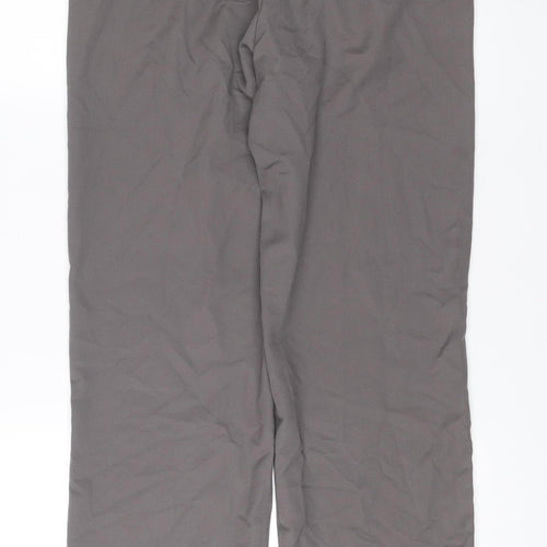 NA-KD Women’s Grey Wide-Leg Pleated Trousers Size 8