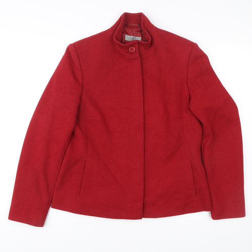 Marks and Spencer Women’s Red Classic Jacket UK 12 Polyester Cotton