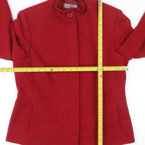 Marks and Spencer Women’s Red Classic Jacket UK 12 Polyester Cotton