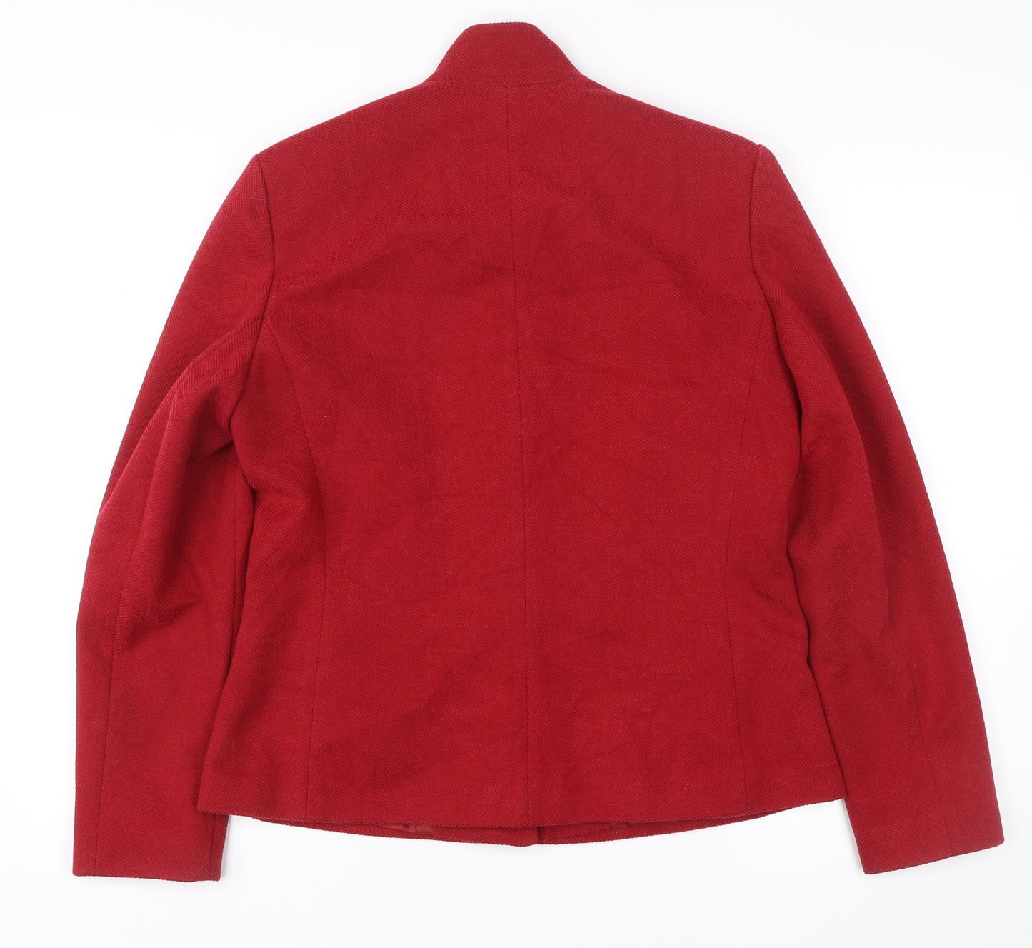 Marks and Spencer Women’s Red Classic Jacket UK 12 Polyester Cotton