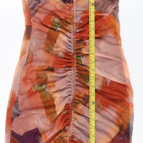 PrettyLittleThing Women’s Multicoloured Size 6 Halter Bodycon Dress
