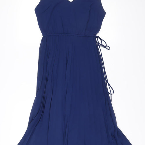 ASOS DESIGN Women’s Blue A-Line Chiffon Dress Size 10