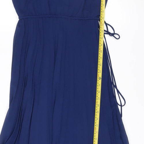 ASOS DESIGN Women’s Blue A-Line Chiffon Dress Size 10
