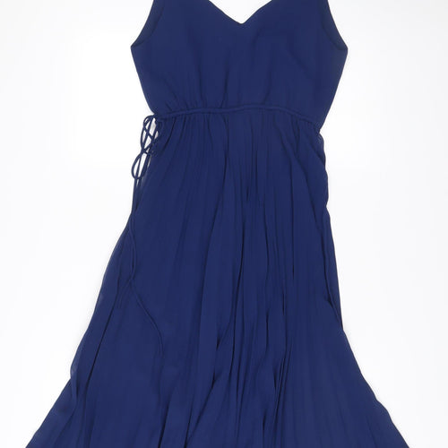 ASOS DESIGN Women’s Blue A-Line Chiffon Dress Size 10