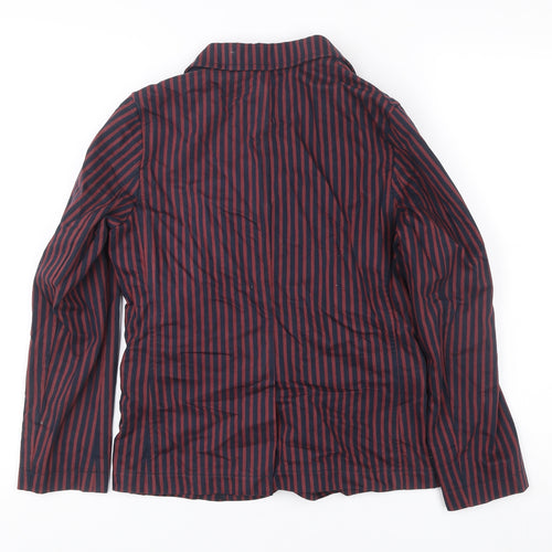 J Jeans Boys Red Blue Striped Cotton Suit Jacket 11 Years Casual Party