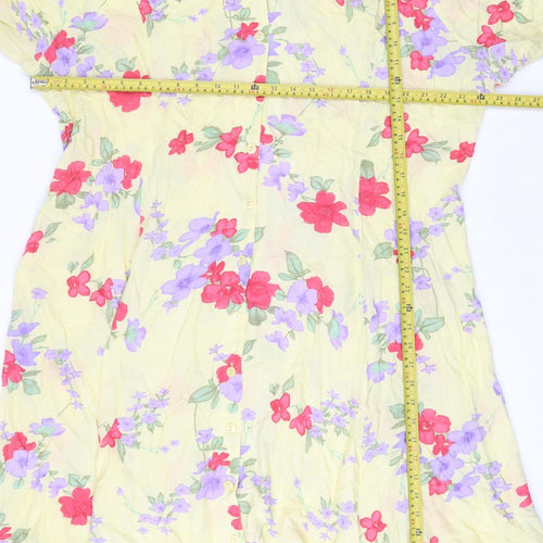 Classics Women’s Multicoloured Floral Midi Shirt Dress L