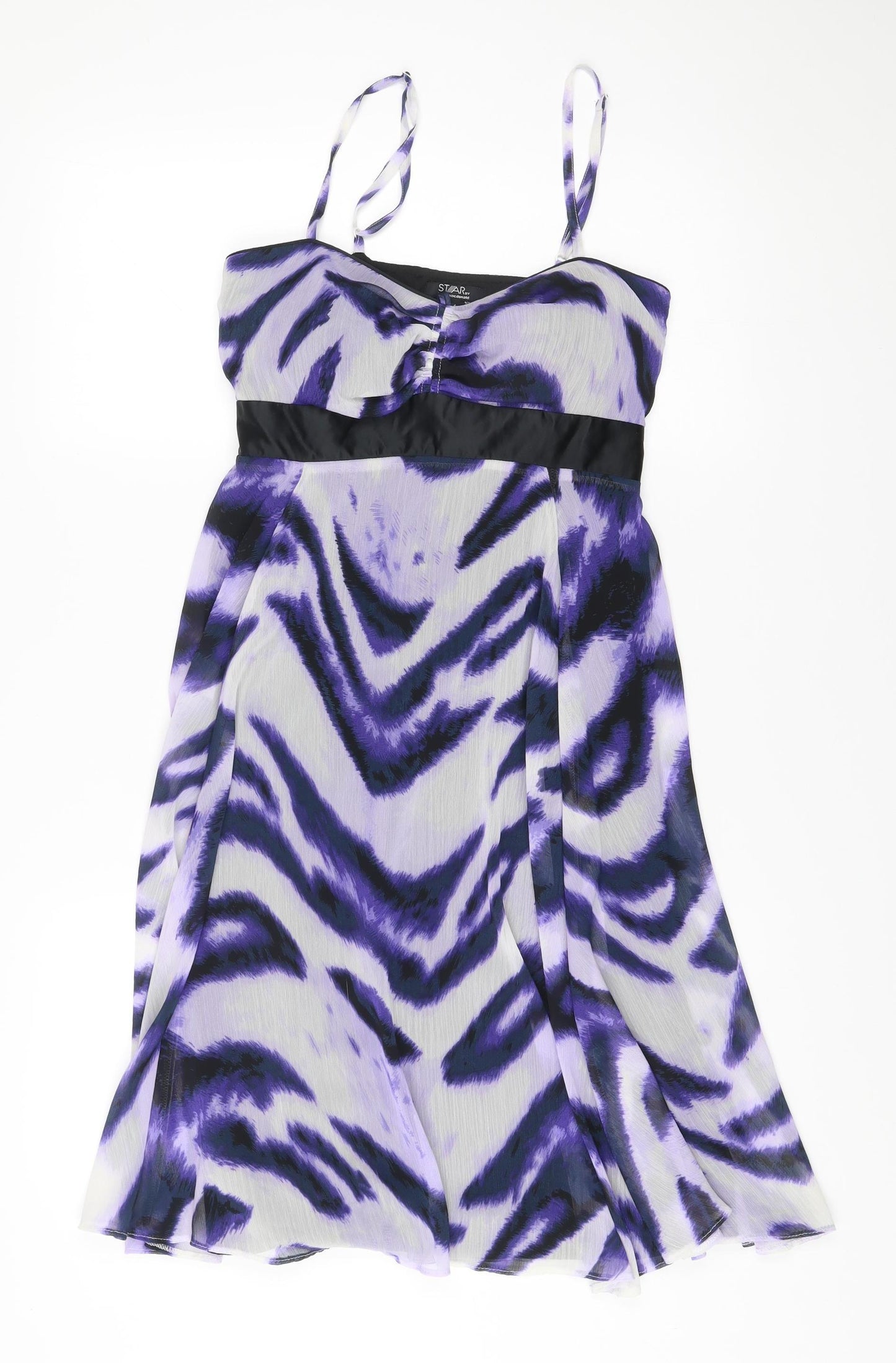 Star by Julien Macdonald Women’s Purple Animal Print Dress Size 10