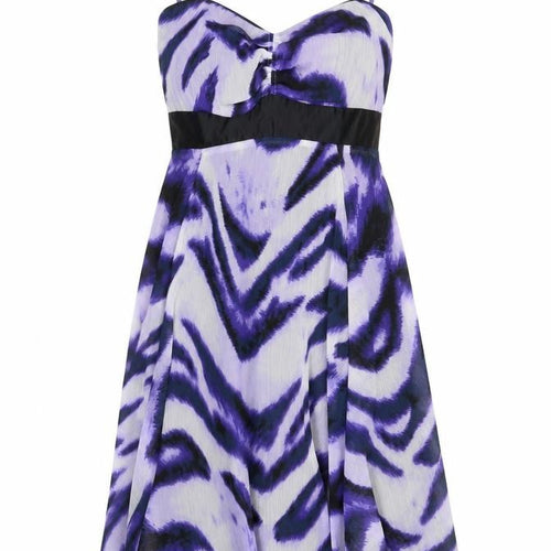 Star by Julien Macdonald Women’s Purple Animal Print Dress Size 10