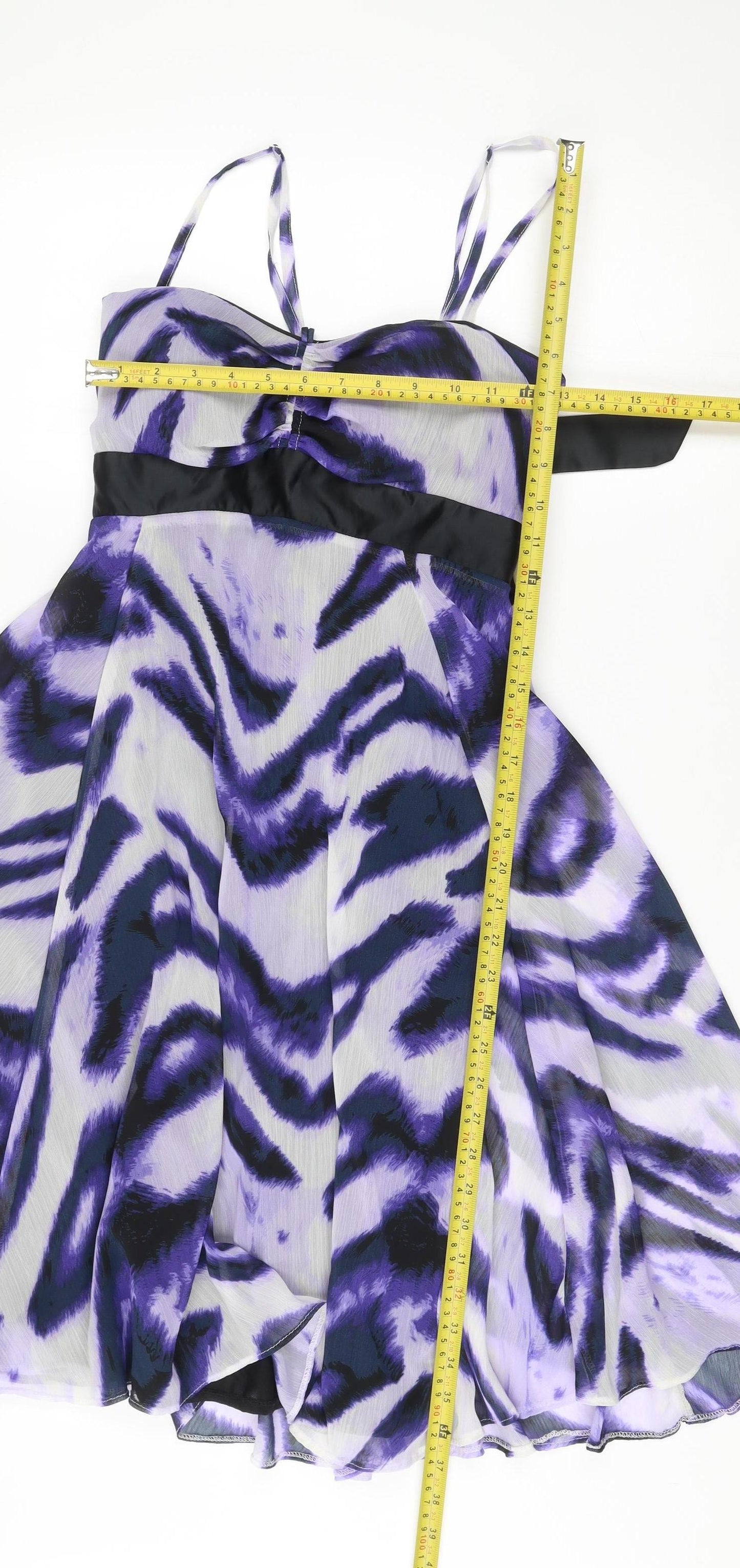 Star by Julien Macdonald Women’s Purple Animal Print Dress Size 10