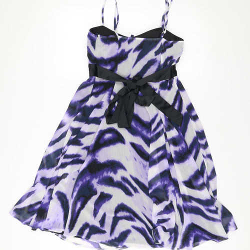 Star by Julien Macdonald Women’s Purple Animal Print Dress Size 10
