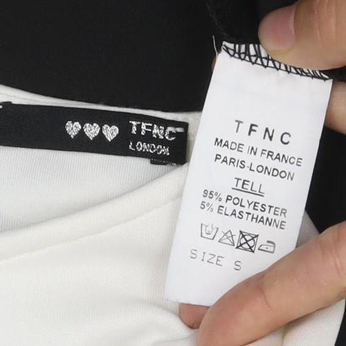 TFNC London Women's Black White Colourblock Sheath Midi Dress Size S