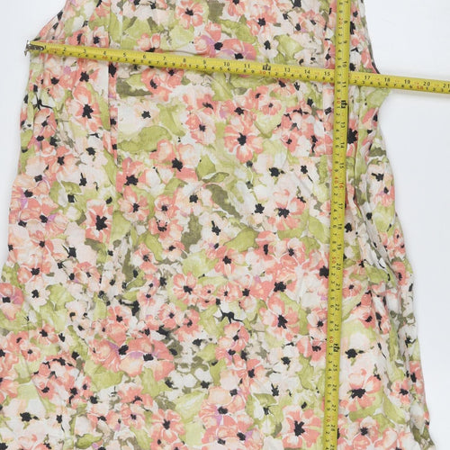 J. Jill Women’s Multicoloured Floral Shift Dress XL Linen