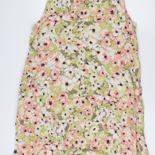 J. Jill Women’s Multicoloured Floral Shift Dress XL Linen