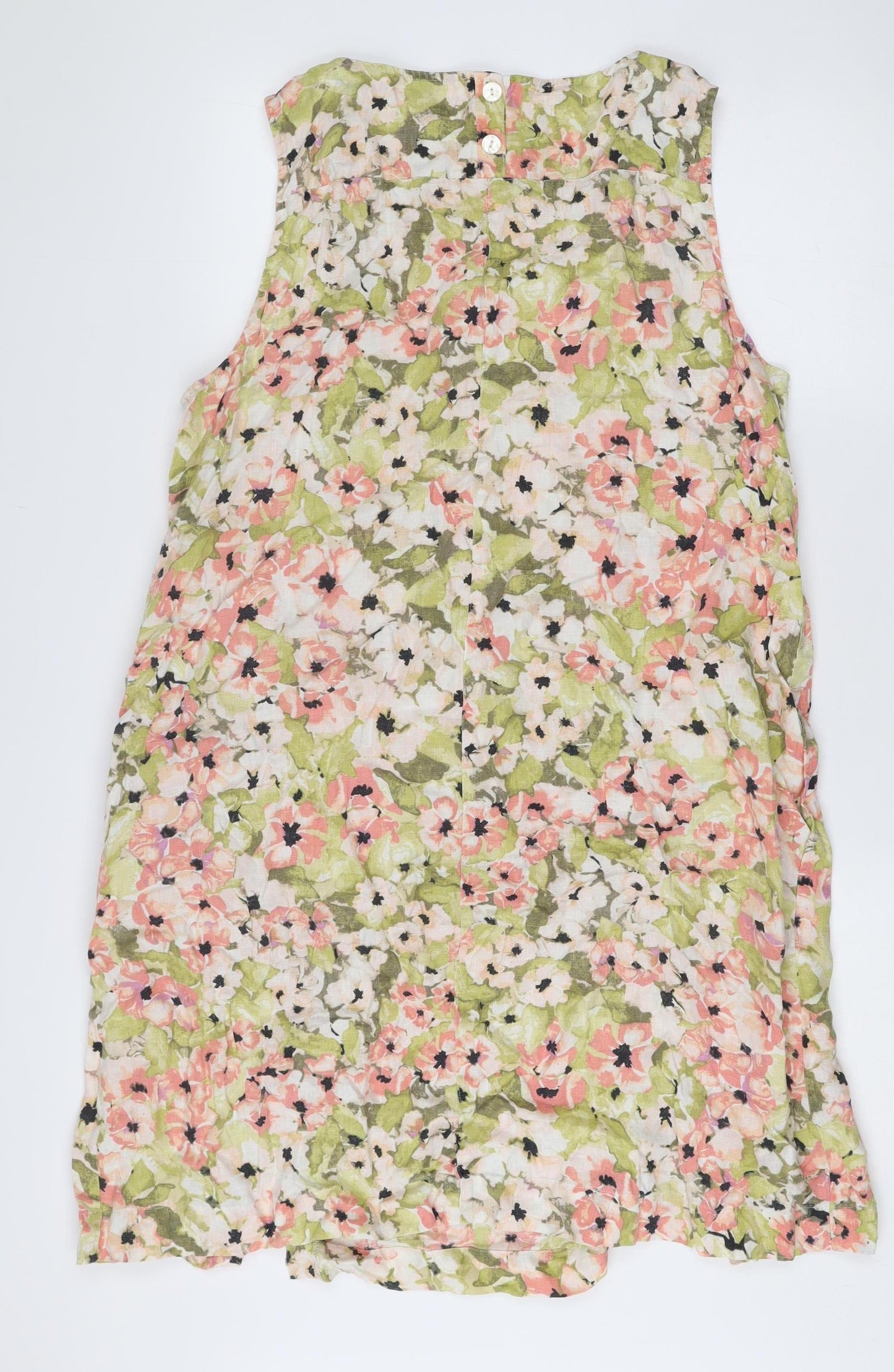 J. Jill Women’s Multicoloured Floral Shift Dress XL Linen