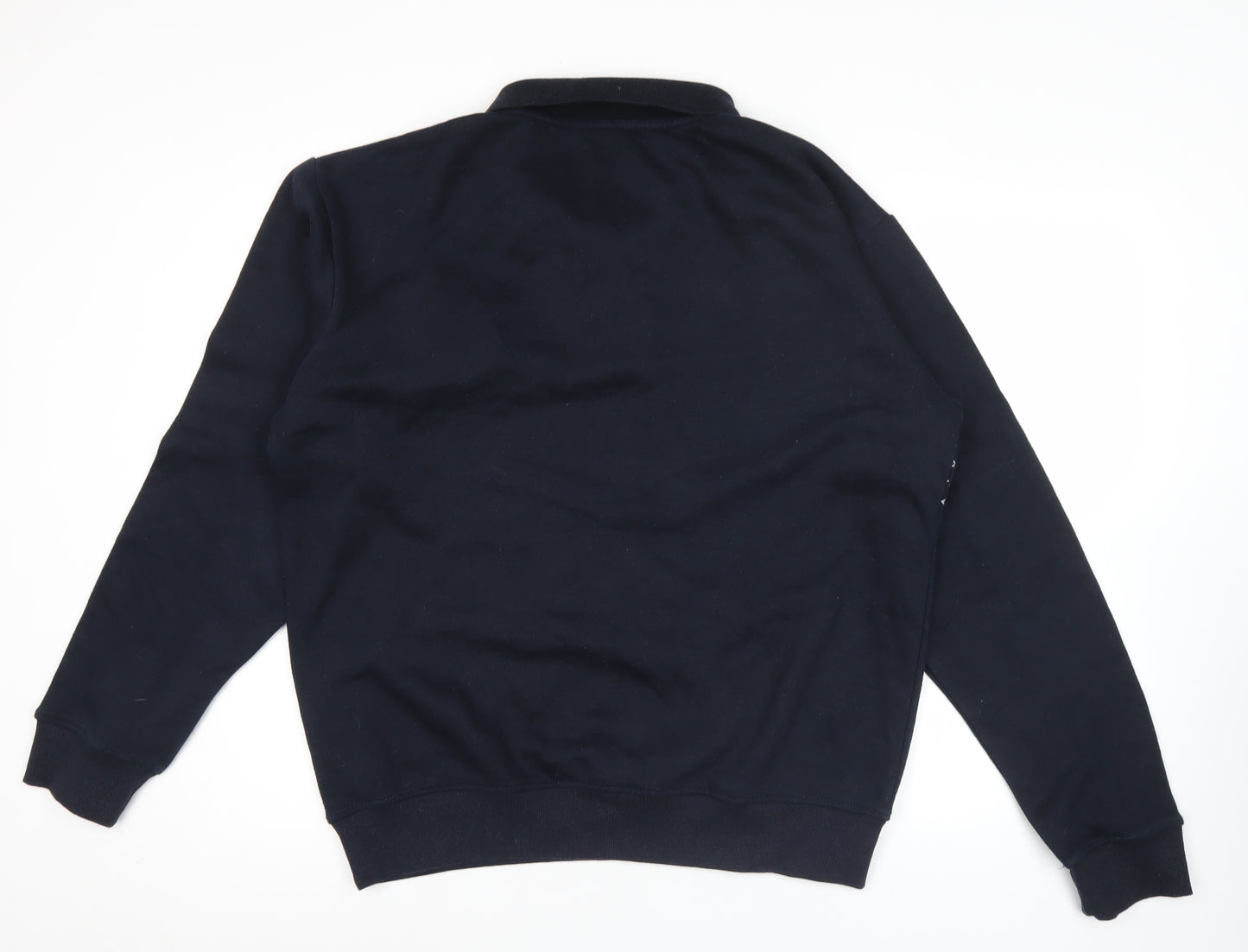 J.J. Willis Men's Black 2XL Henley Sweatshirt Geometric Cotton Blend