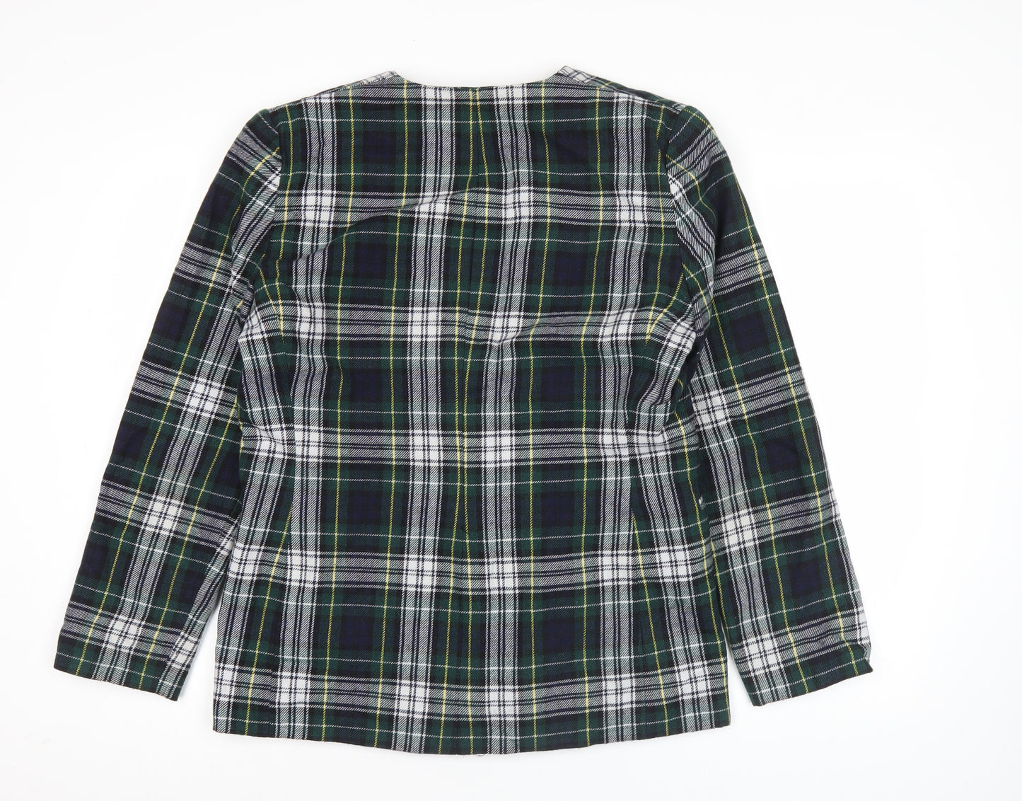 Hamells Women’s Multicoloured Check Blazer Size 14 Wool Blend
