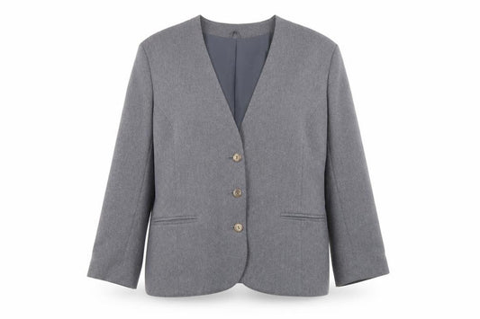 Front view of Debenhams Classics Women's Grey, size 12, suit jacket