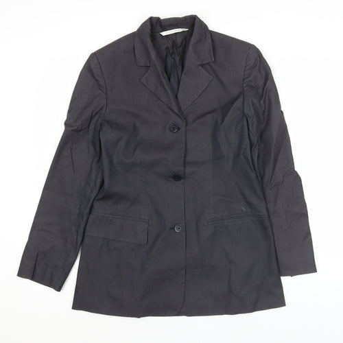 Pennyblack Womens Black UK 14 Classic Single-Breasted Blazer Jacket
