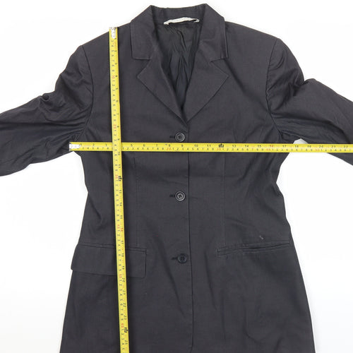 Pennyblack Womens Black UK 14 Classic Single-Breasted Blazer Jacket