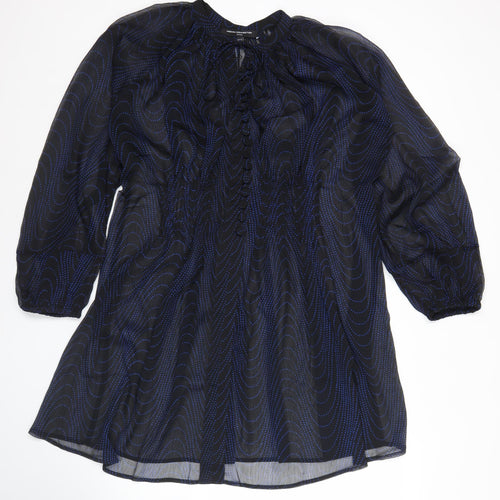 French Connection Women’s Black Polka Dot Shift Dress UK 12