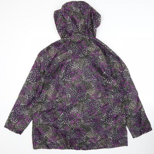 Bonmarché Women’s Multicoloured Floral Rain Coat Jacket Size 14