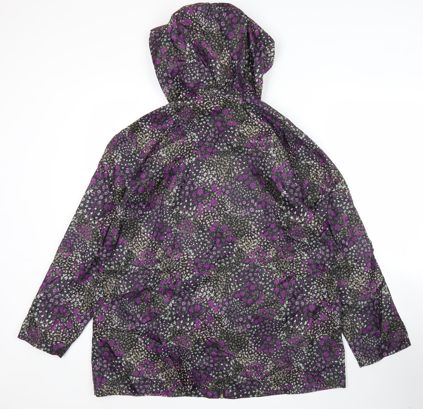 Bonmarché Women’s Multicoloured Floral Rain Coat Jacket Size 14