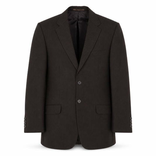 George Men’s Brown Pinstripe 40S Suit Jacket Formal Business