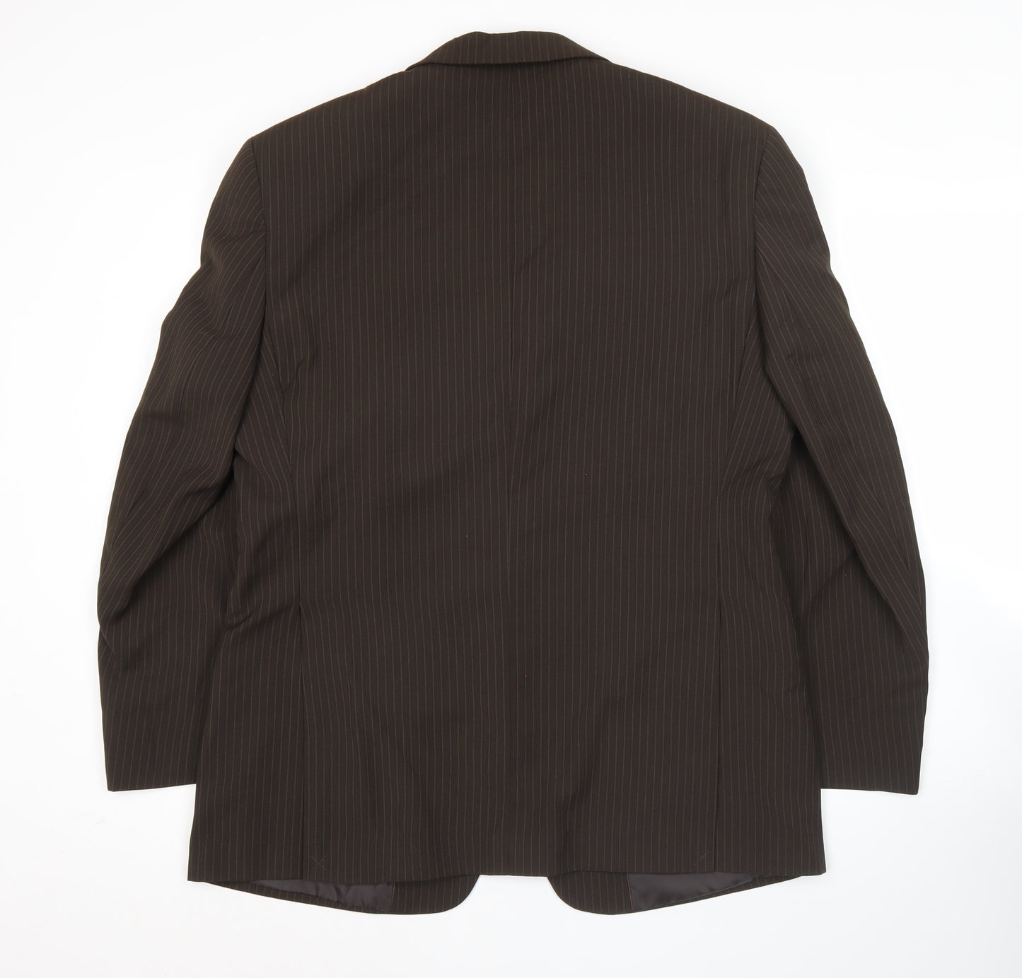 George Men’s Brown Pinstripe 40S Suit Jacket Formal Business