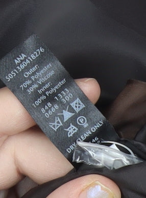 George Men’s Brown Pinstripe 40S Suit Jacket Formal Business