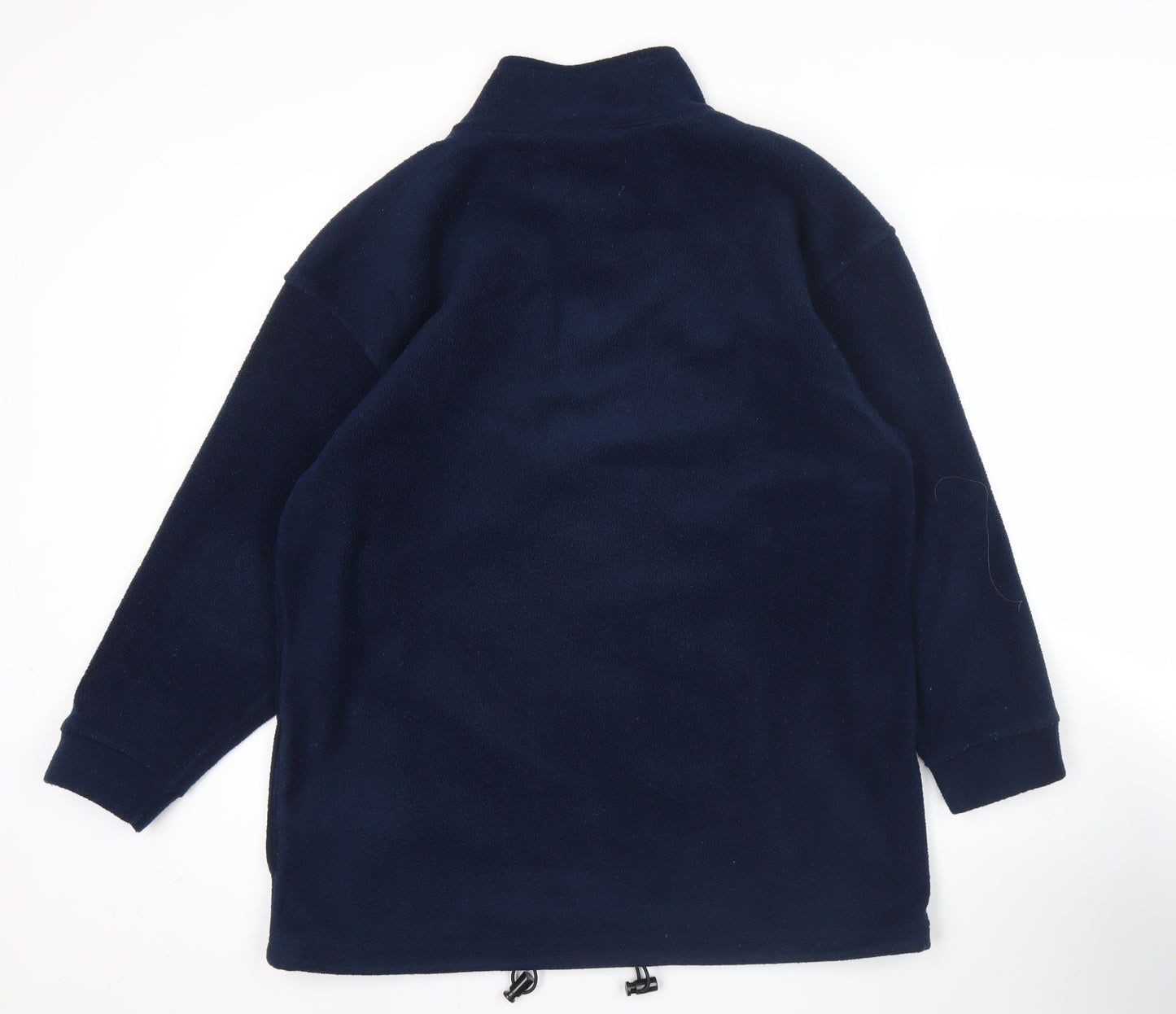 St. Bernard Womens Blue Fleece Full Zip Jacket Size 16