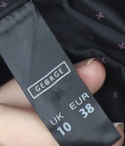 George Women’s Black Size 10 Single-Breasted Suit Jacket