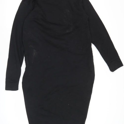 PrettyLittleThing Women Black Size 10 Bodycon Long Sleeve Dress