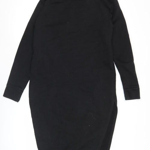 PrettyLittleThing Women Black Size 10 Bodycon Long Sleeve Dress