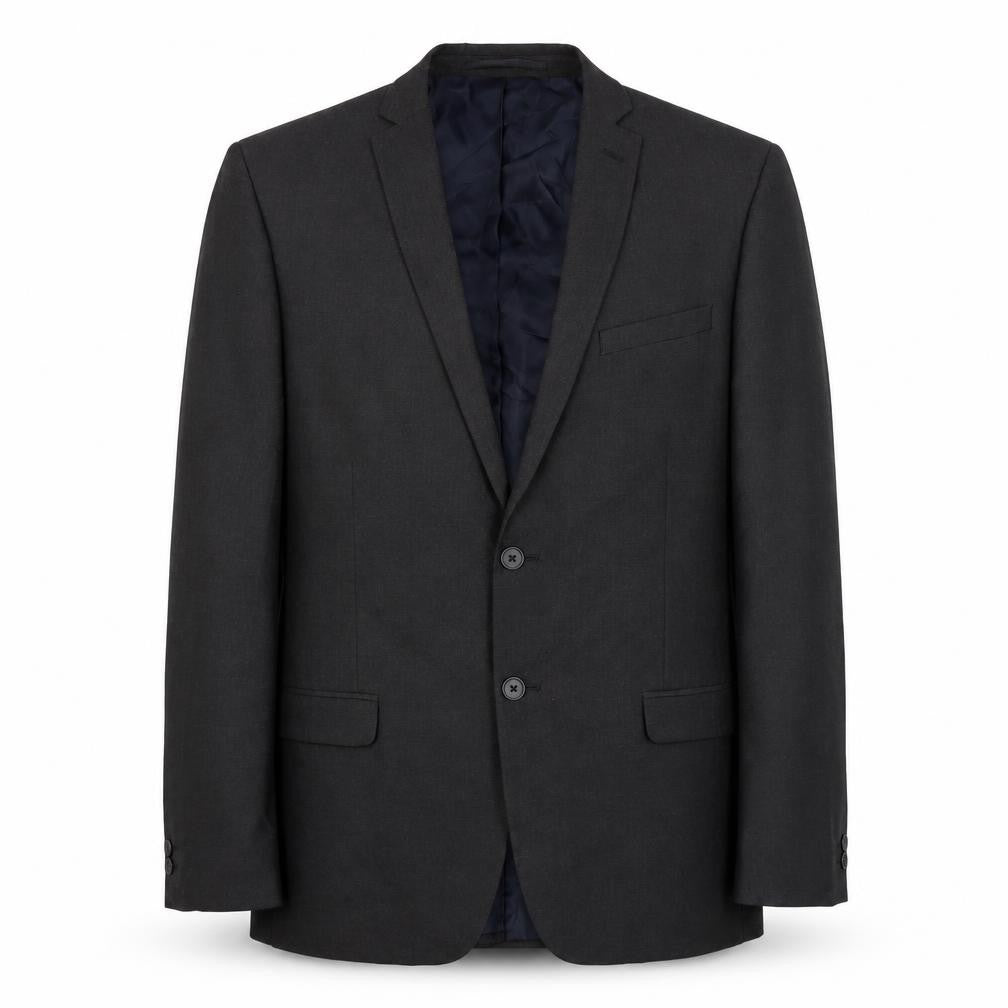 Front view of Limehaus Men's Grey Suit Jacket 42R Regular Fit Two-Button
