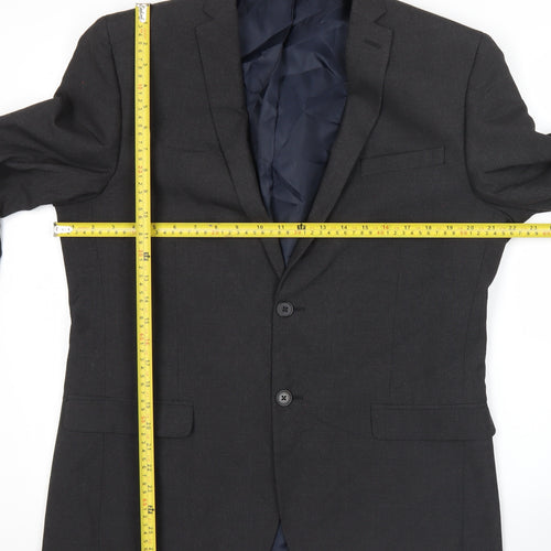 Limehaus Men's Grey Suit Jacket 42R Regular Fit Two-Button