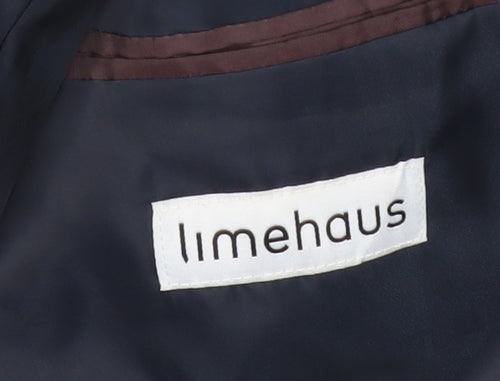 Limehaus Men's Grey Suit Jacket 42R Regular Fit Two-Button