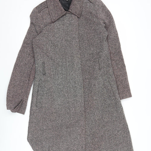 Old Navy Women’s Brown Wool Blend Long Herringbone Coat Size S