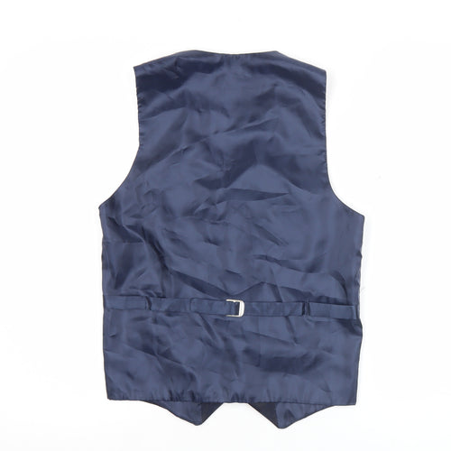 Bolongaro Trevor Men’s Blue Floral Suit Waistcoat Size 34 Formal